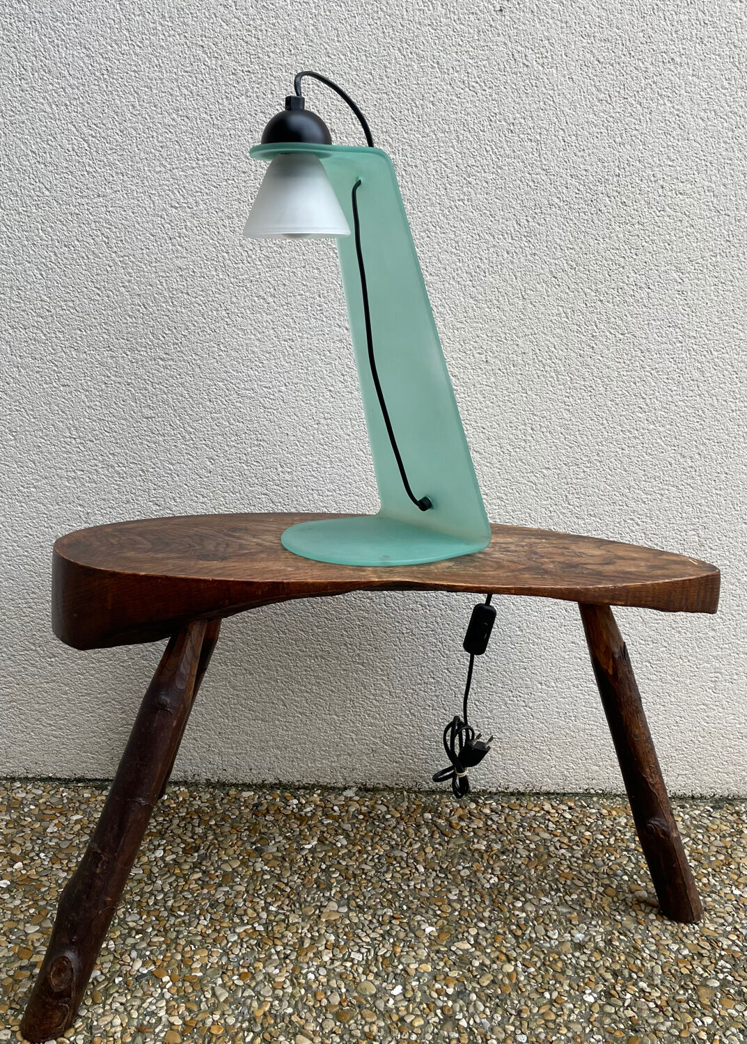 Vintage Habitat glass lamp
