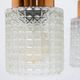 Czechoslovak brutalist light fixture, mid-century ceiling lighting, 1970s