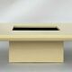 Jean claude mahey laque blanche creme 1970 vintage design coffee table