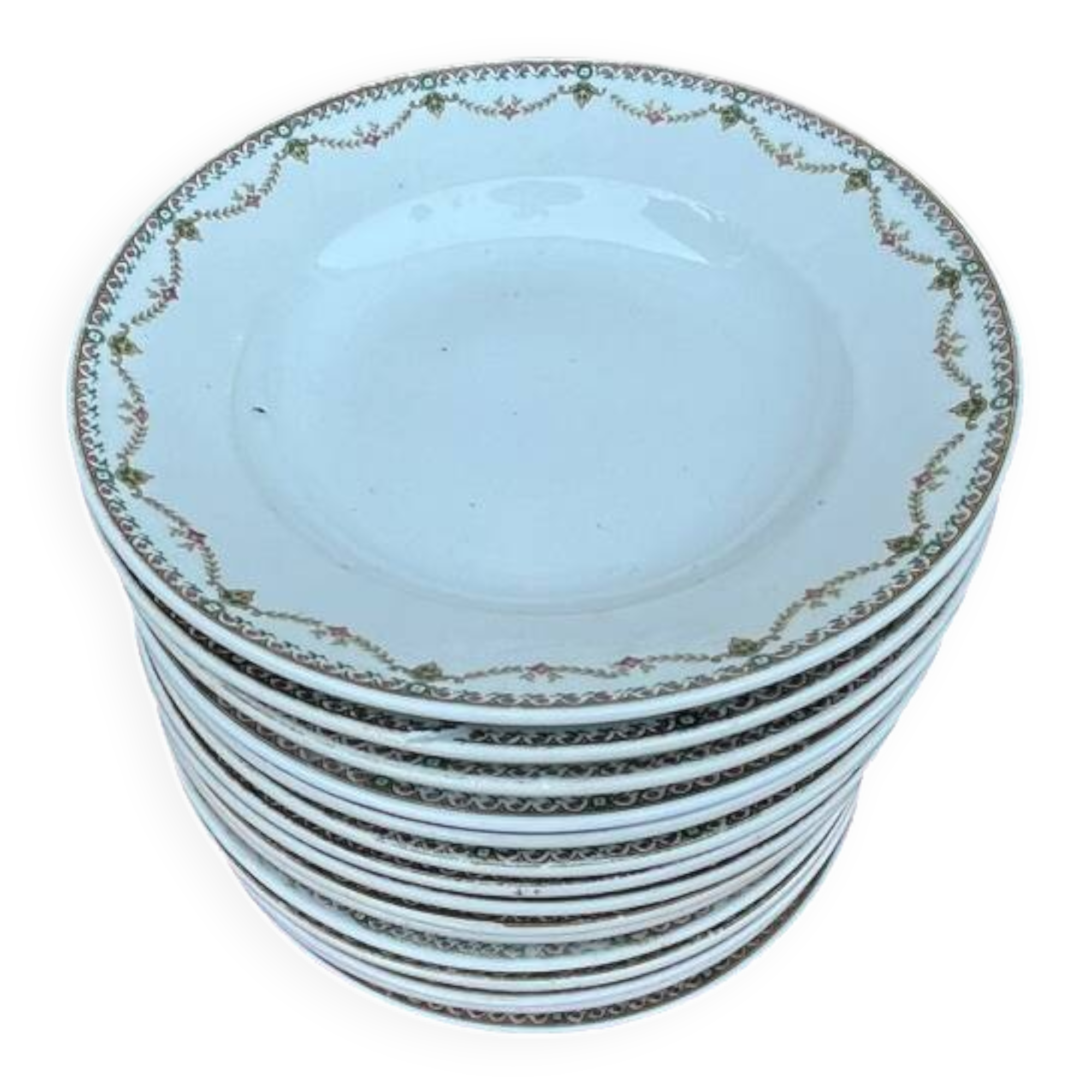 Porcelain plates