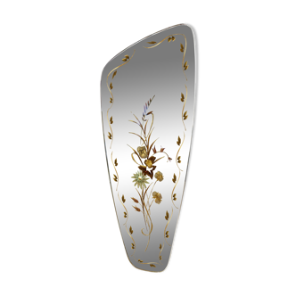 Miroir asymétrique années 60 34x87cm