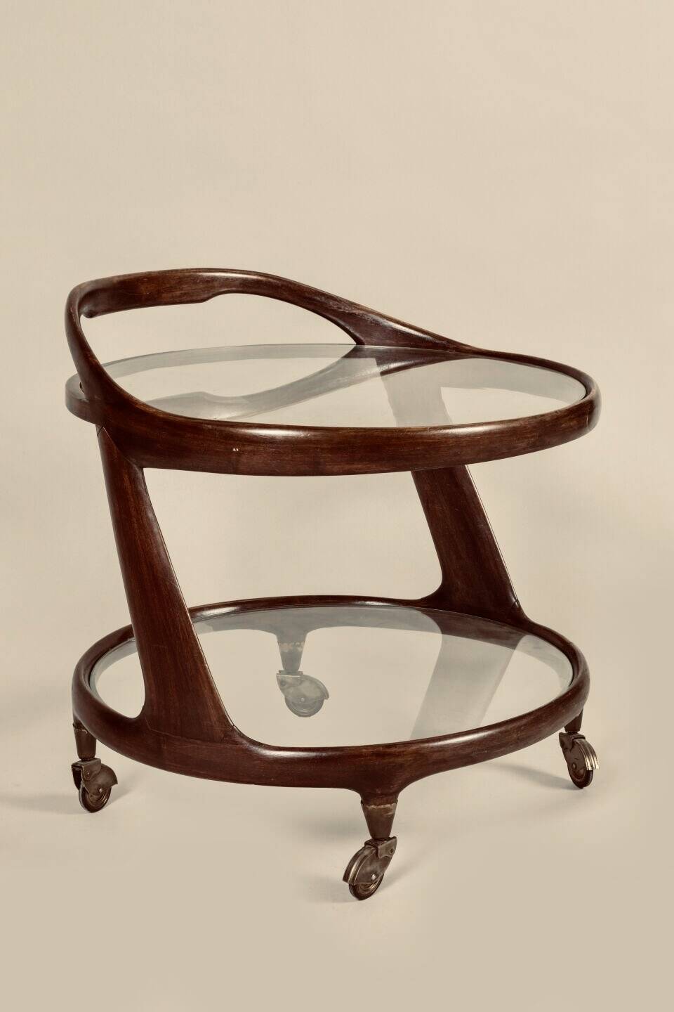 Cesare Lacca rolling coffee table service trolley