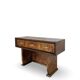 Italian burl walnut art deco console table, 1930s.