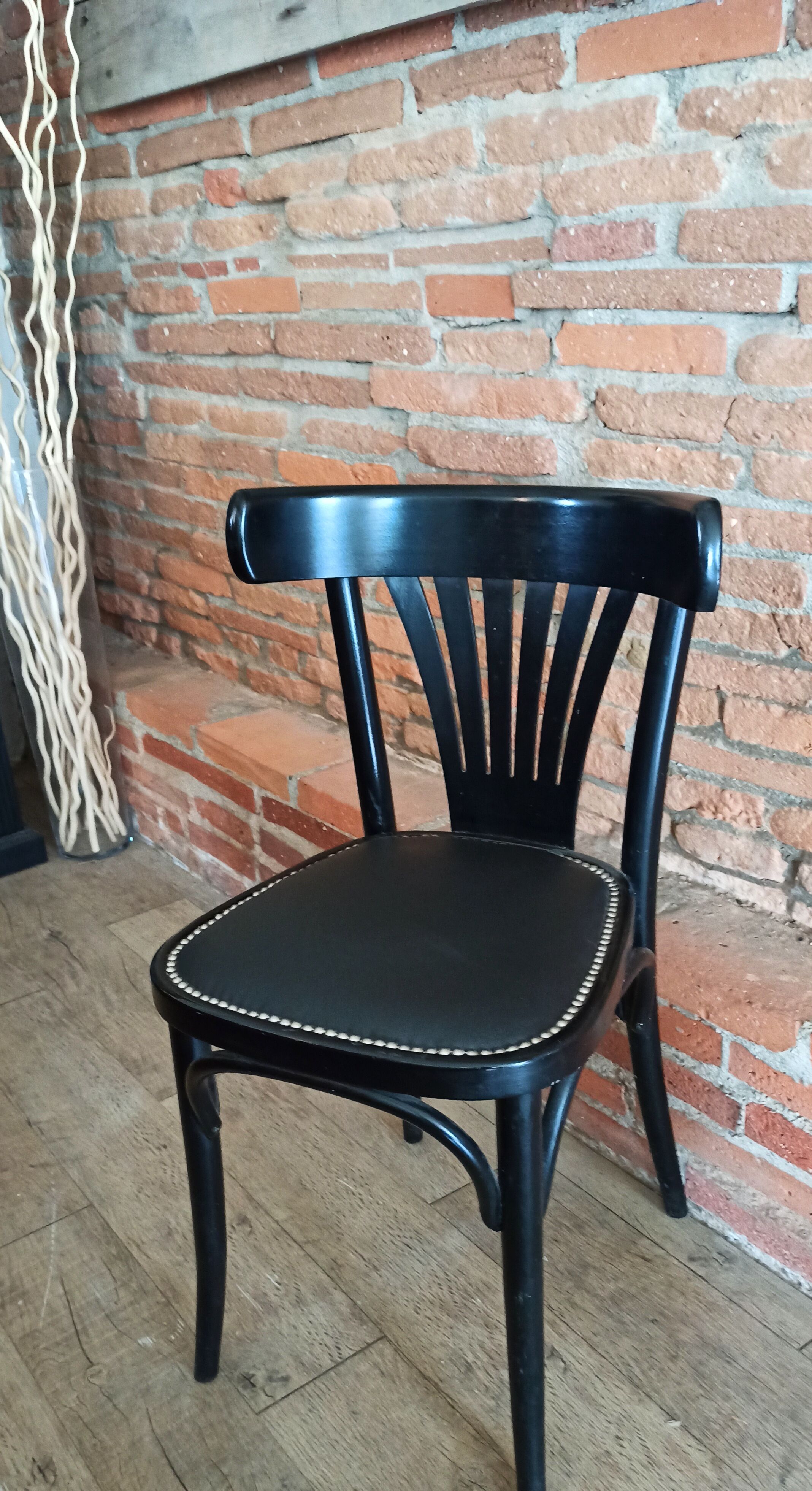 Studded bistro chair