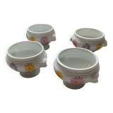 Set of 4 Tuileries porcelain ear bowls, limited edition