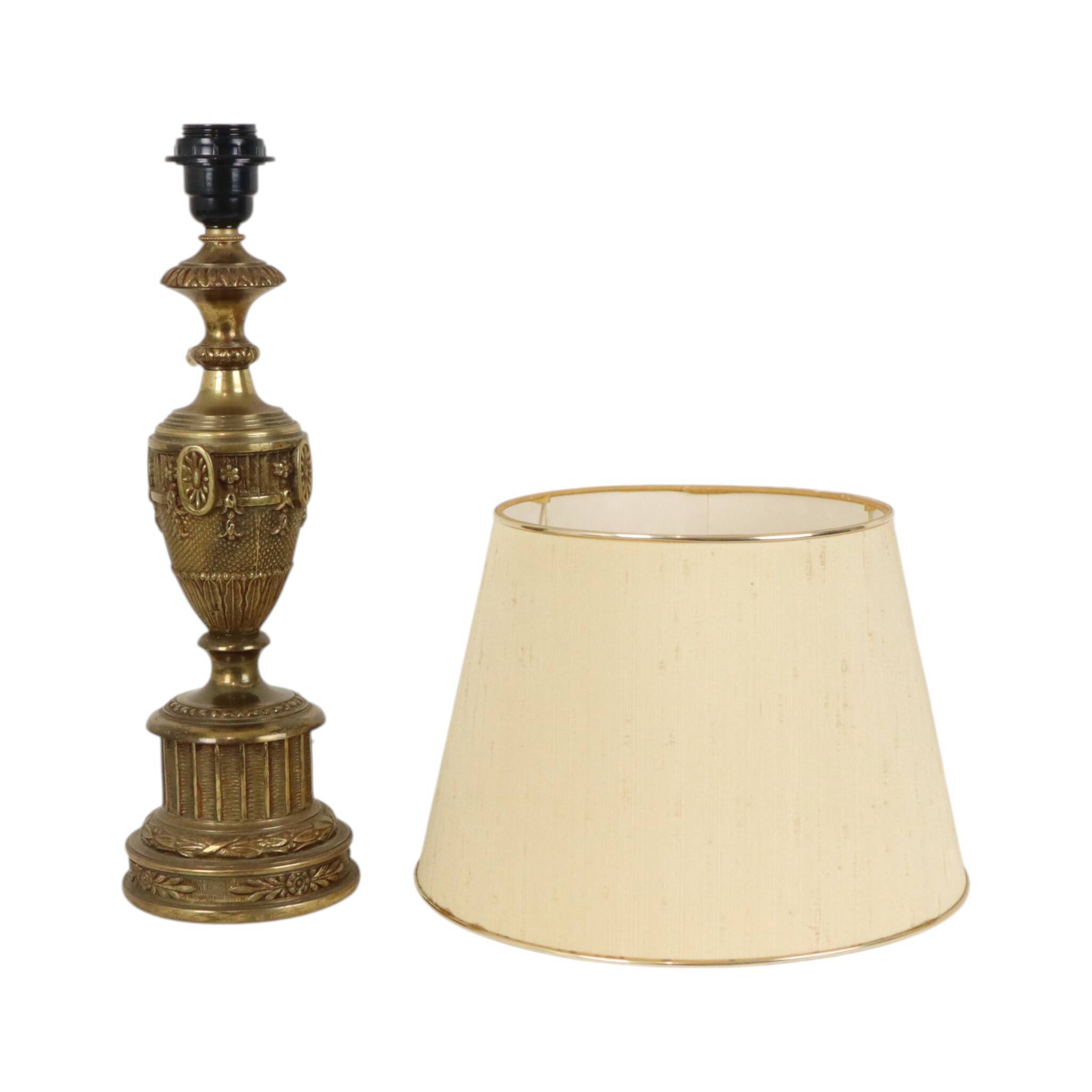 Large Brass Table Lamp Classic French Empire Style