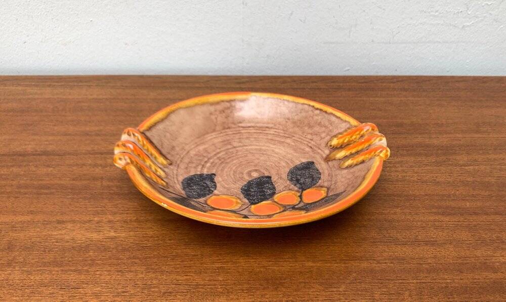 Corbeille à fruits en céramique allemande vintage de Zeller Keramik