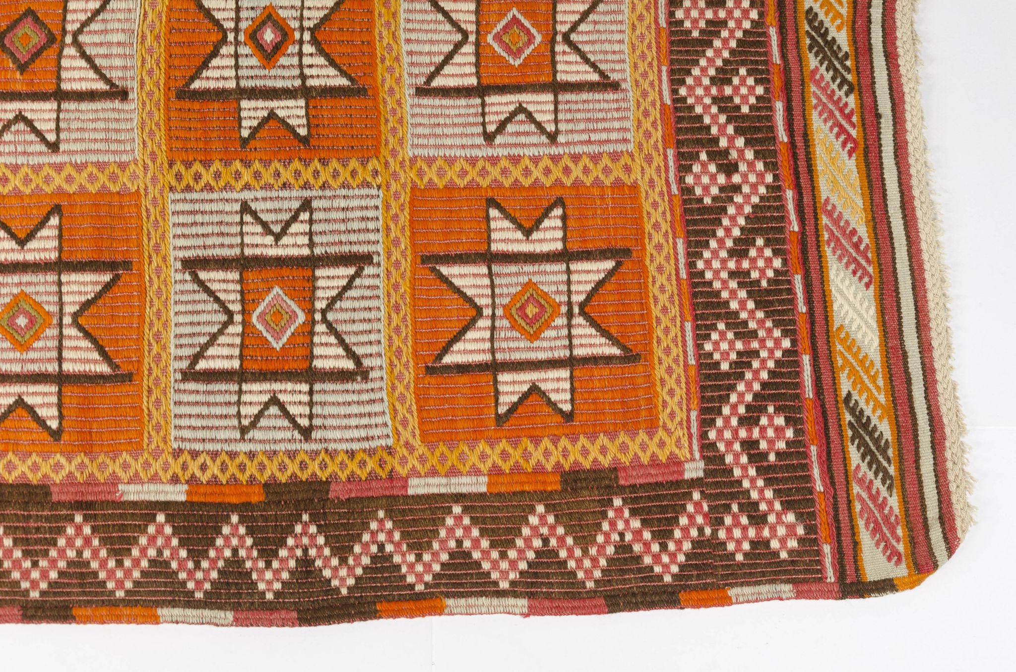 Vintage Turkish Kilim Rug, Handwoven Anatolian Accent Rug,sku-141