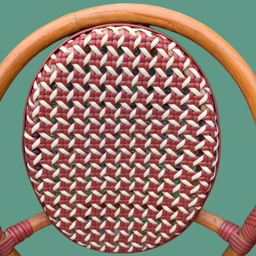 Paire d’anciennes chaises de bistrot terrasse