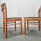 Set of Two Midcentury Rare Dining Chairs Bramin, Denmark, 1960s