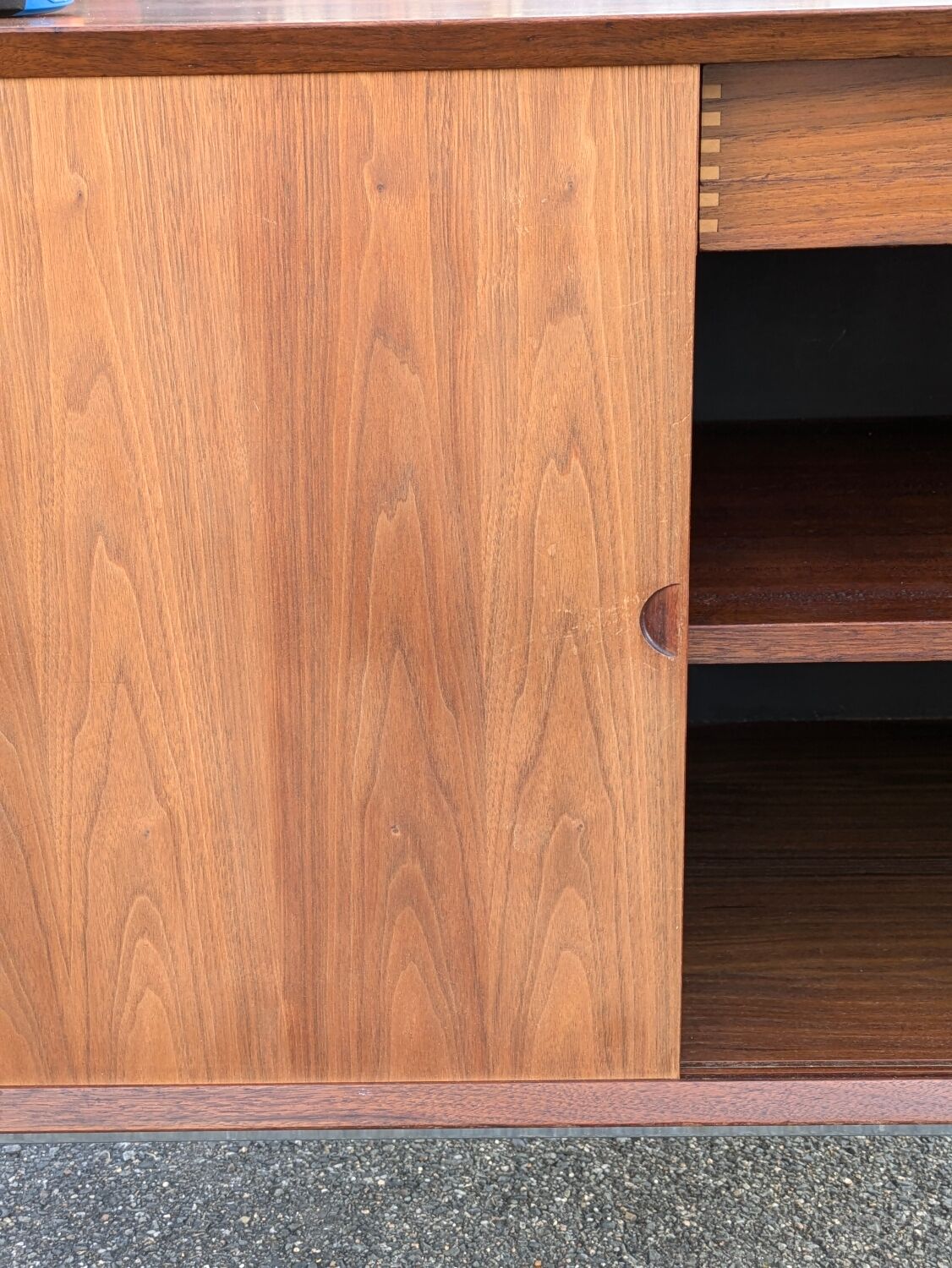 Vintage teak sideboard attributed to Poul Cadovius.