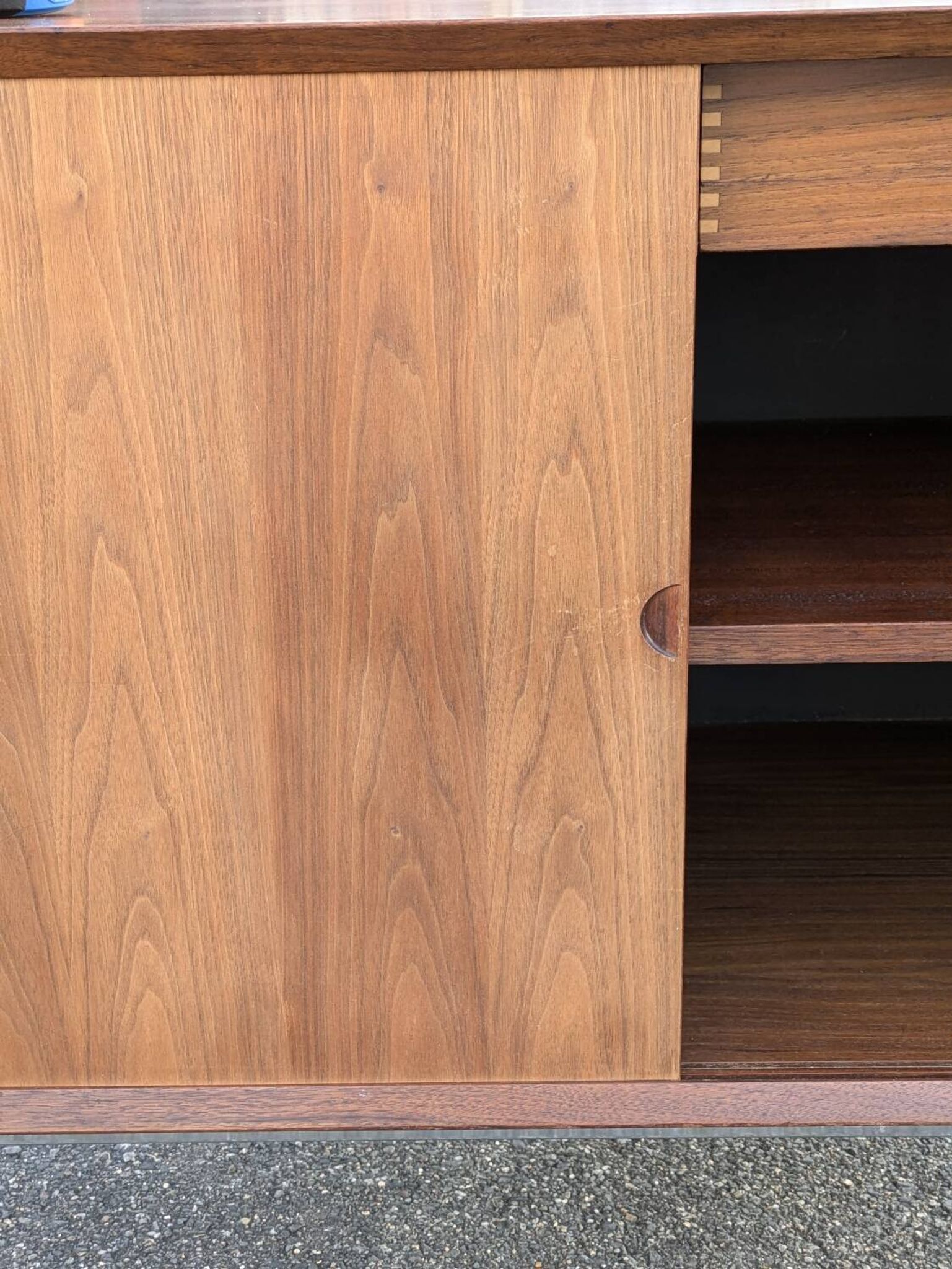 Vintage teak sideboard attributed to Poul Cadovius.