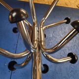 Vintage chrome parrot coat rack