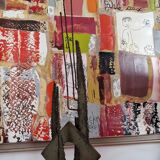 Welded iron sculpture