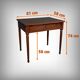 Cabaret table in Cuban mahogany, Louis XVI period – Late 18th century