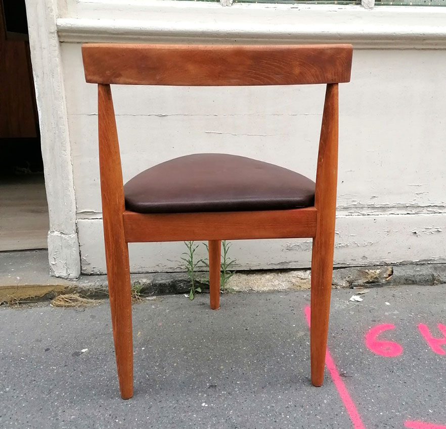 Chair in wood and skai, Yugoslavia, 1960