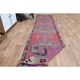 Pink Vintage Turkish Oushak Handmade Wool Tribal Runner Rug 85x378