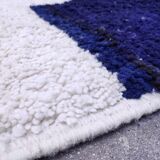 Moroccan Berber rug Boujaad ecru with colorful patterns 412x291cm