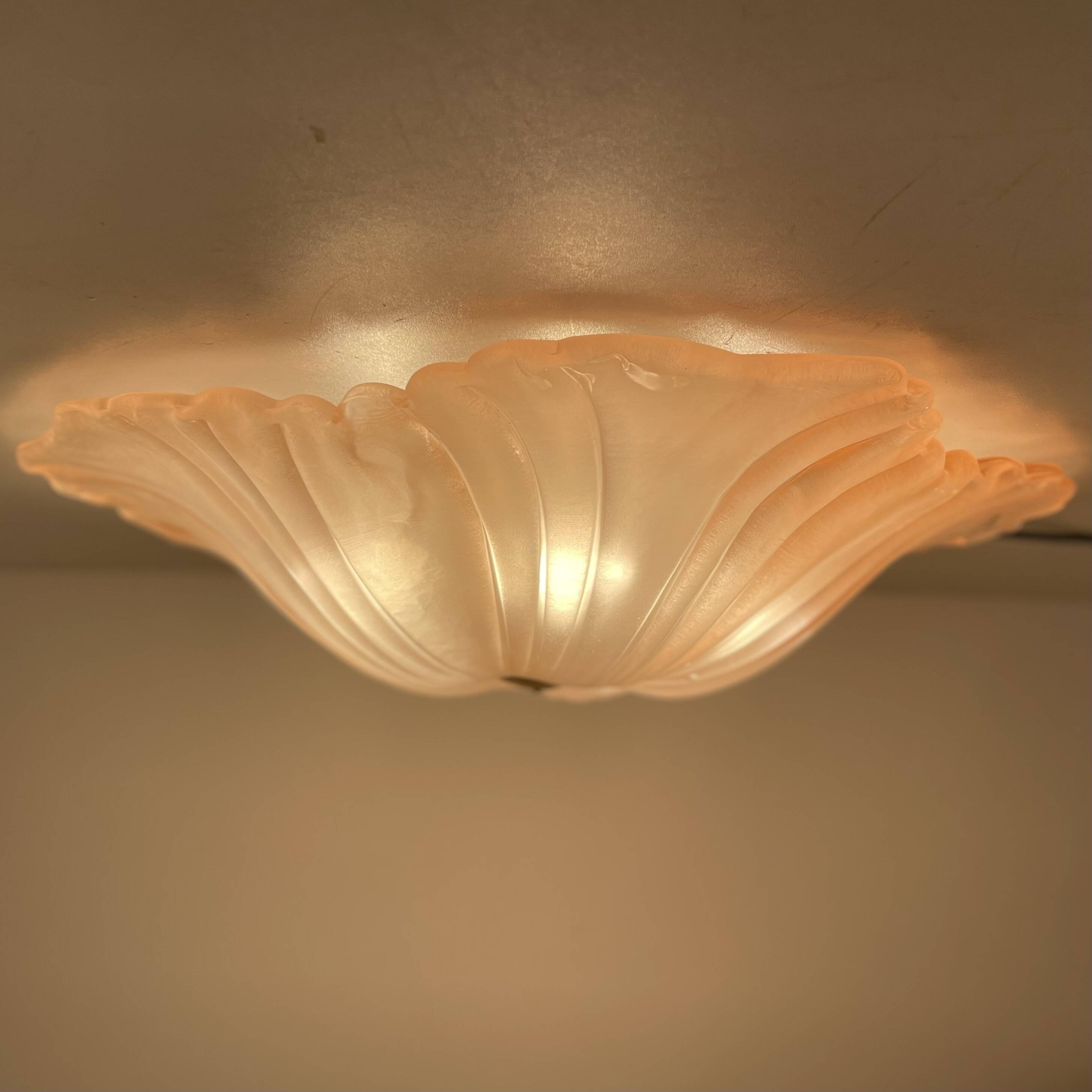 Flower Ceiling Lamp by Murano Due, 1980s