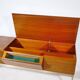 Meuble bas audio de style mid-century en bois et métal, années 1960