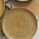 9 vintage stoneware dessert plates