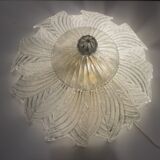 Plafonnier en verre vénitien de Murano, années 1960