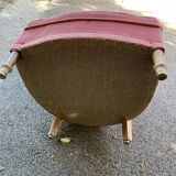 Upholstered velvet armchair