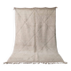 Beni Ouarain Rug, Ecru, Classic Diamond Pattern - Handmade 300x200cm
