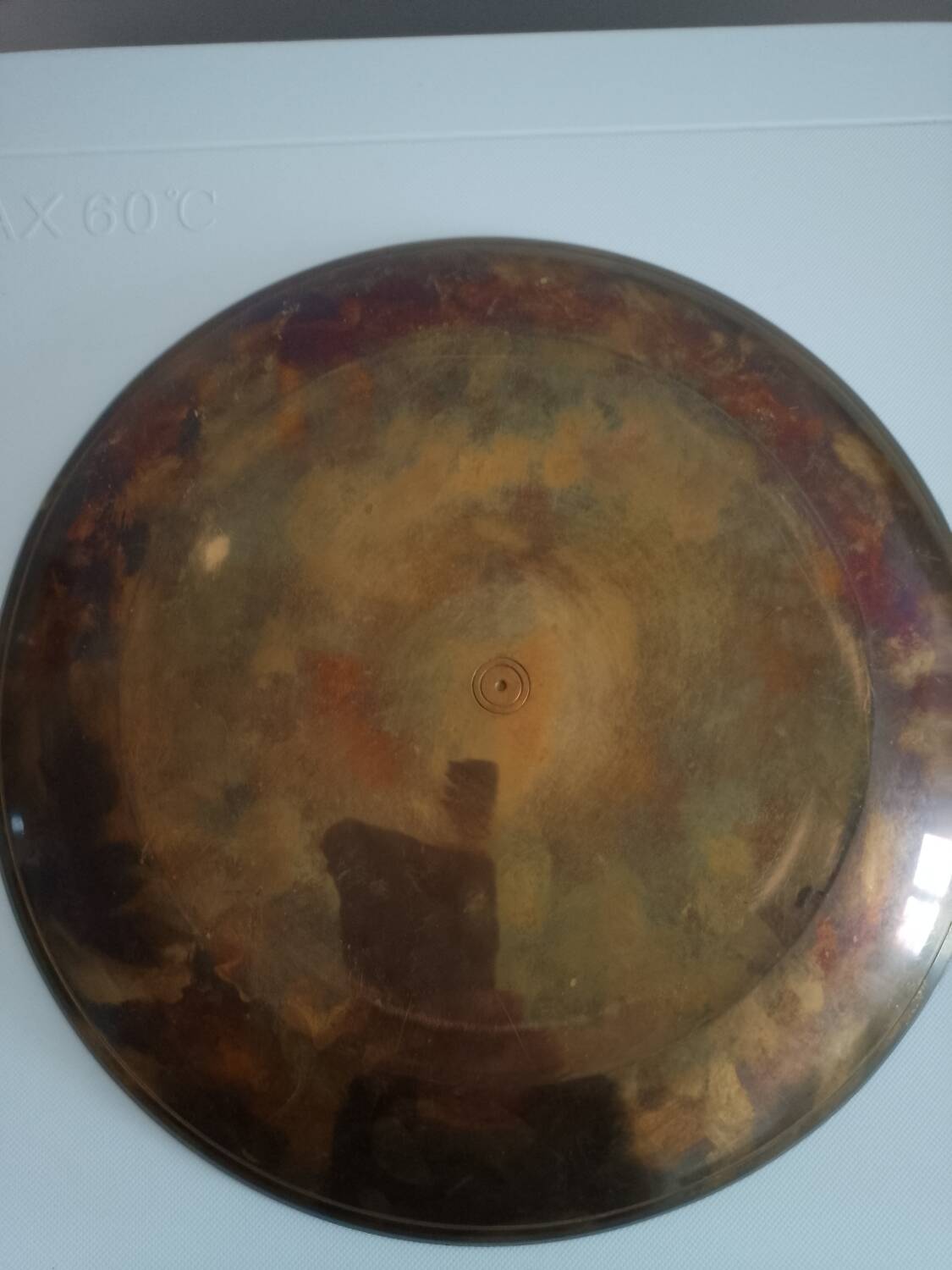 Cloisonné and brass plate