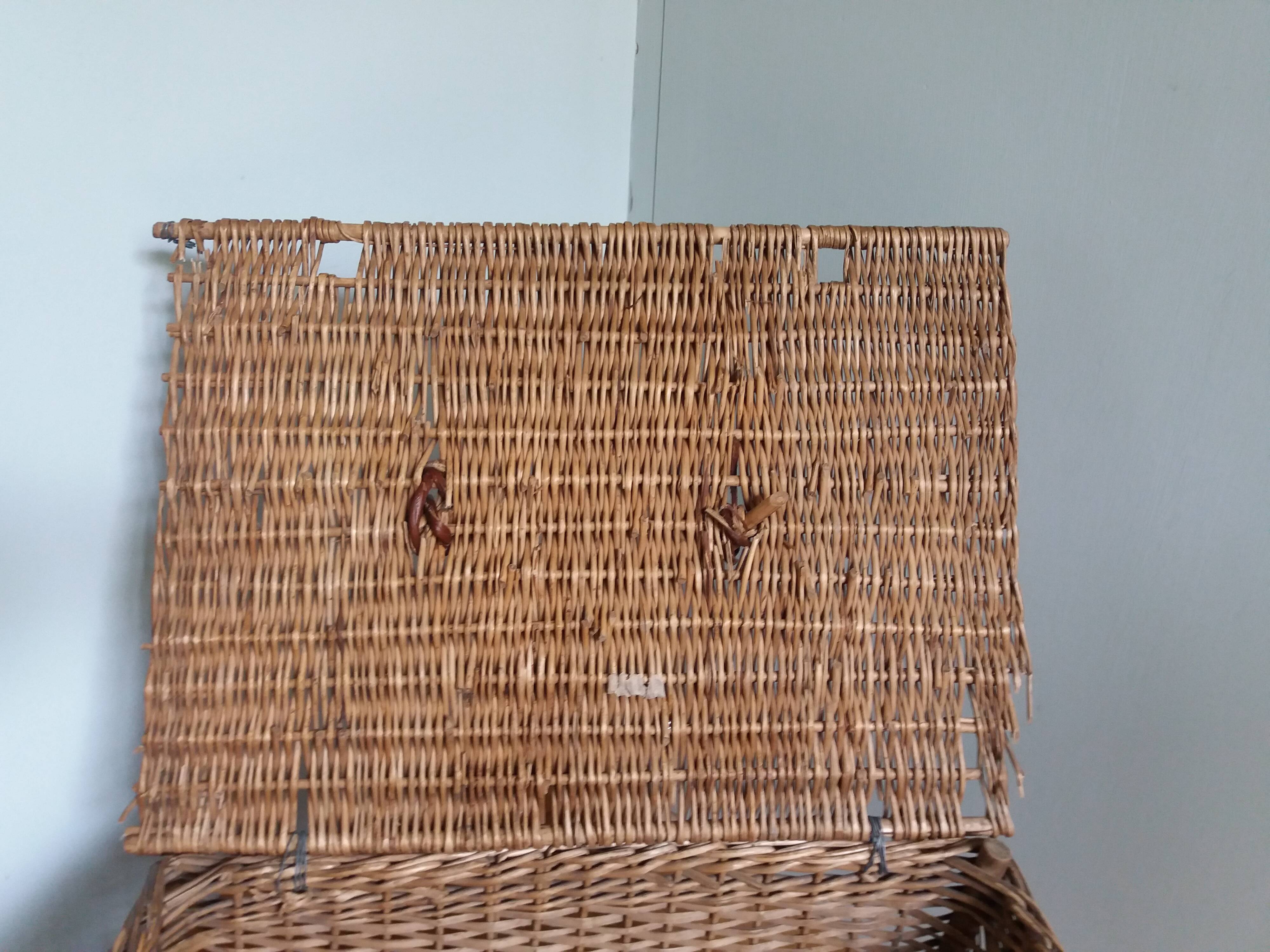 wicker box basket