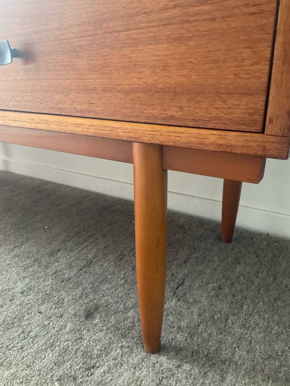 Console, Scandinavian teak sideboard, 1960s