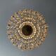 Hot air balloon chandelier with tassels and brass