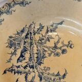 Set of 6 deep plates from Gien "chardons"