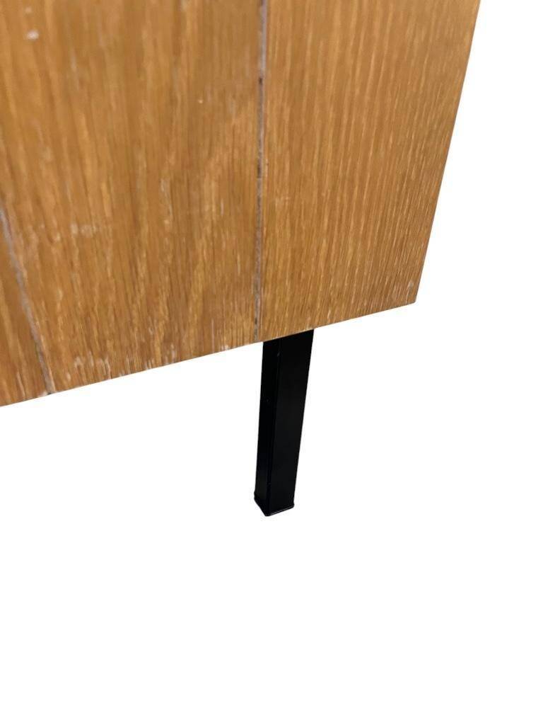 Vintage chest of drawers with steel legs