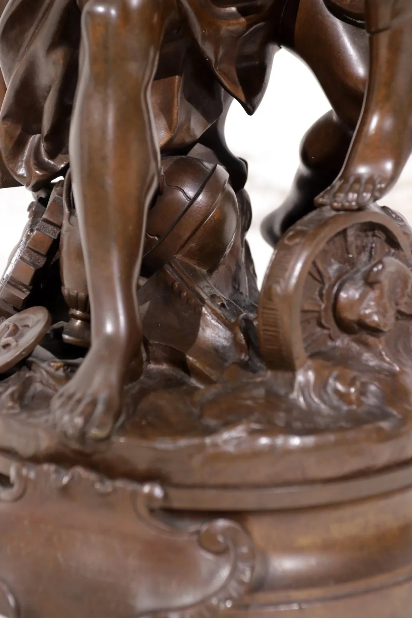 Adrien-Etienne Gaudez (1845-1902) bronze 'La Fortune récompense le travail'