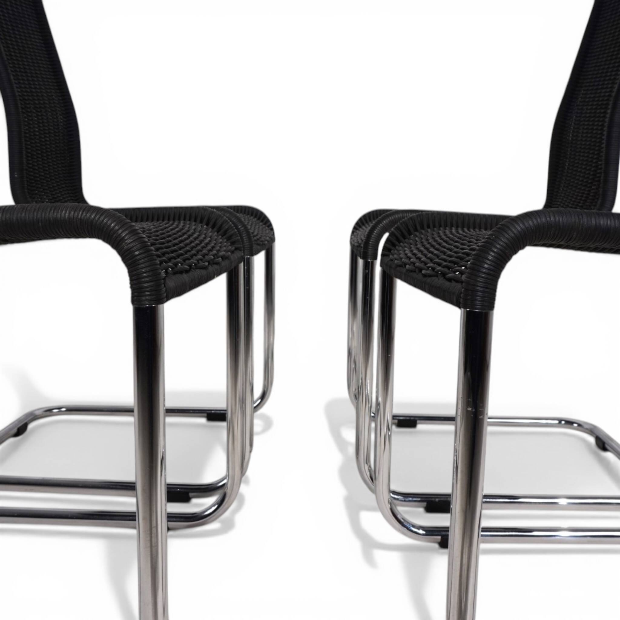 Set of 4 B 25 Tecta Cantilever Chairs by Axel Bruchhäuser, 1980