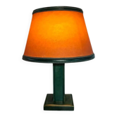 Art Deco Lamp Attributed to Paul Dupré Lafon / Se Killier and Parch Leather