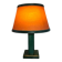 Art Deco Lamp Attributed to Paul Dupré Lafon / Se Killier and Parch Leather
