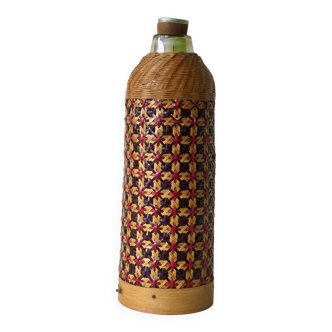 Wicker thermos 50s/60s