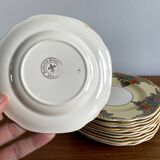 Set of 11 Rare Bread & Butter Plates by Barker Bros Ltd, Sandringham Pattern, Made in 1930-1937