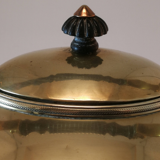 Bouilloire ancienne avec son réchaud en cuivre
