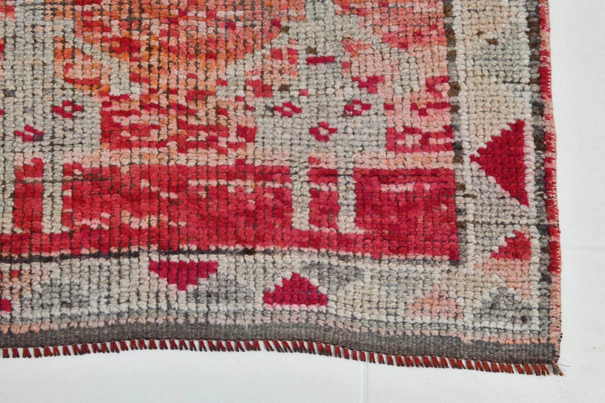 3x12  Red Brown Vintage Runner Rug, 86x369Cm SK 22862
