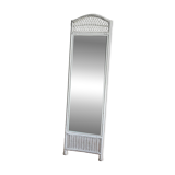 Rattan full-length mirror