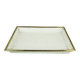 Vintage tray, perforated metal and brass, attr. to mathieu matégot 50s