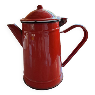 Antique enameled coffee pot