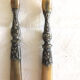 Old corn and silver salad cutlery