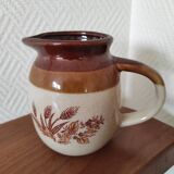 Glazed ceramic pitcher