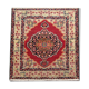 Antique persian kerman rug oriental wool area carpet 62x79cm