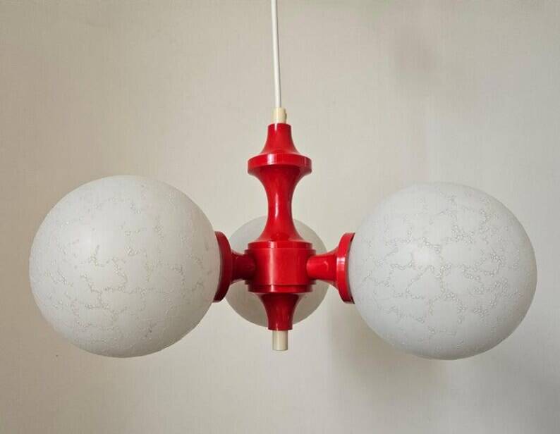 Rare Midcentury Chandelier or Pendant Sputnik, Richard Essig, Germany, 1970s