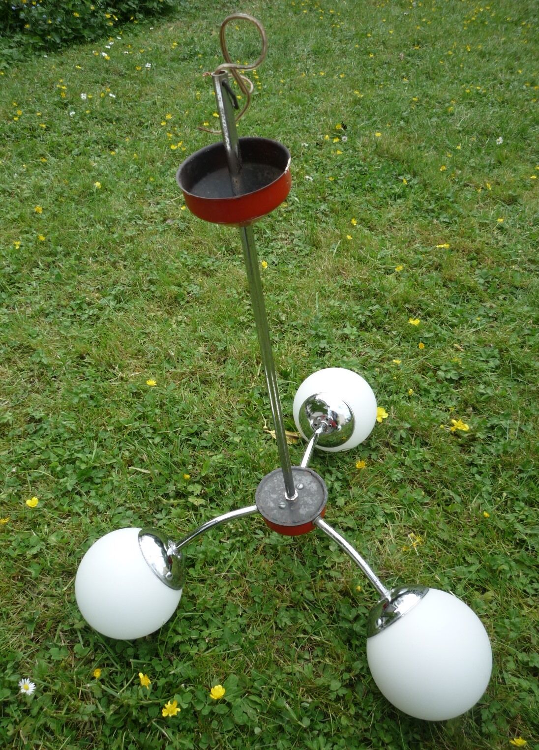 Suspension 3 lights, vintage 60's